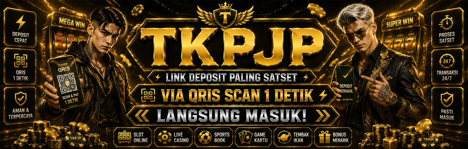 TKPJP Link Deposit Paling SatSet Via Qris Scan 1 Detik Langsung Masuk!